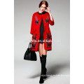 Winter 2016 women new fashion woollen coat thermal ladies long thick trench coat